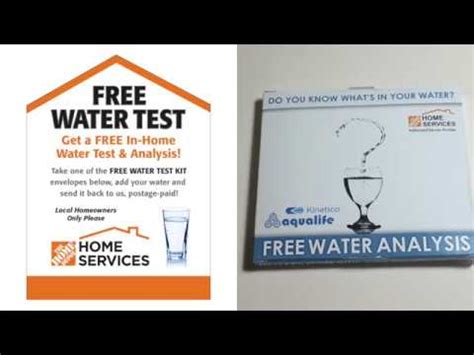 ran soft water test|home depot free water testing.